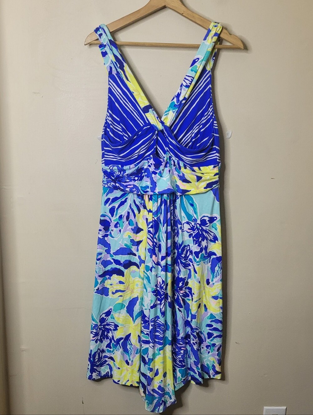 Lilly Pulitzer Hadley Dress In Indigo Ylang Ylang Love Size L NWT - Picture 7 of 14